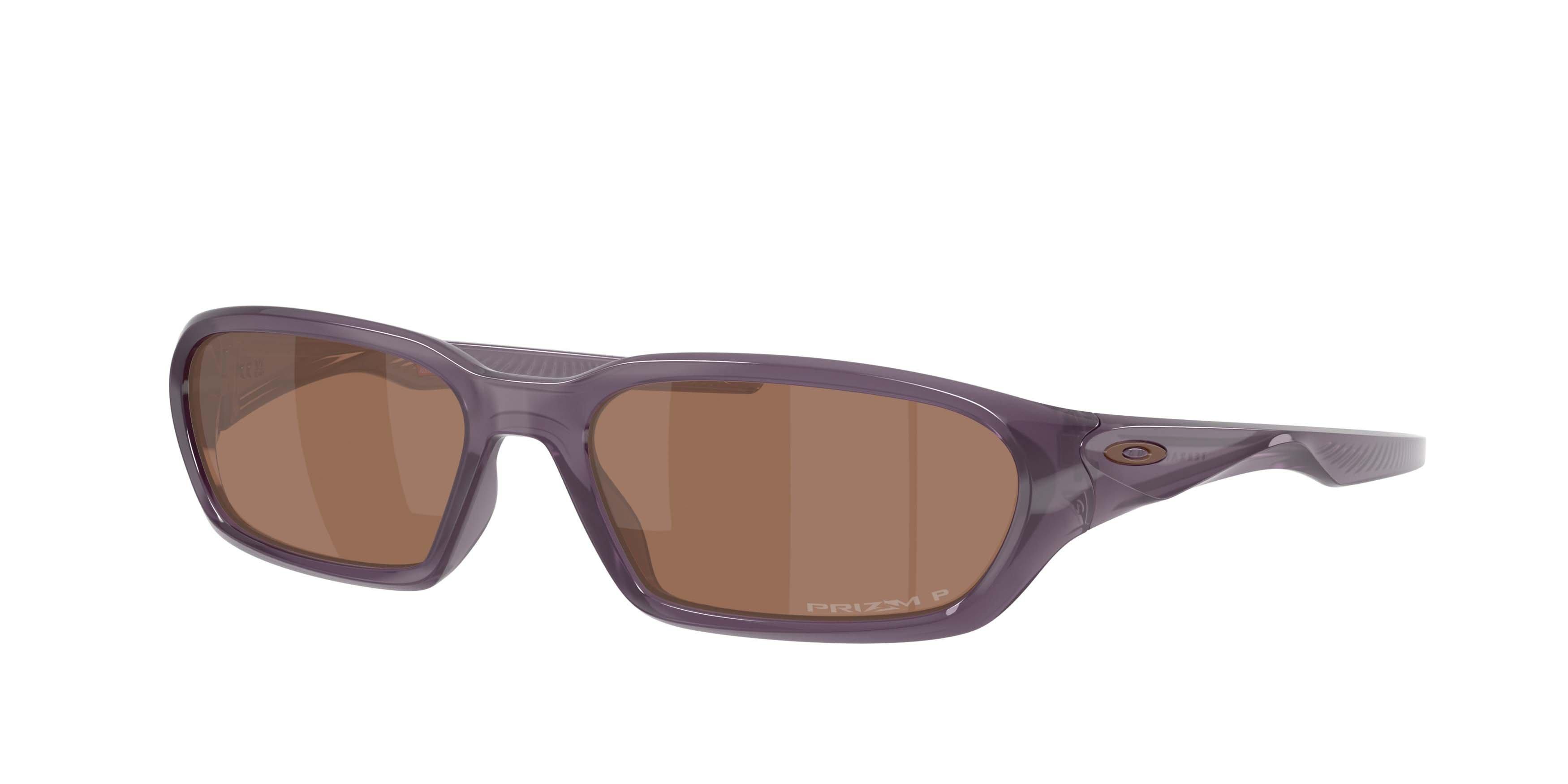 Oakley Terraforma Prizm Tungsten Polarized Sunglasses - Transparent Aubergine - PURPLE/TAN